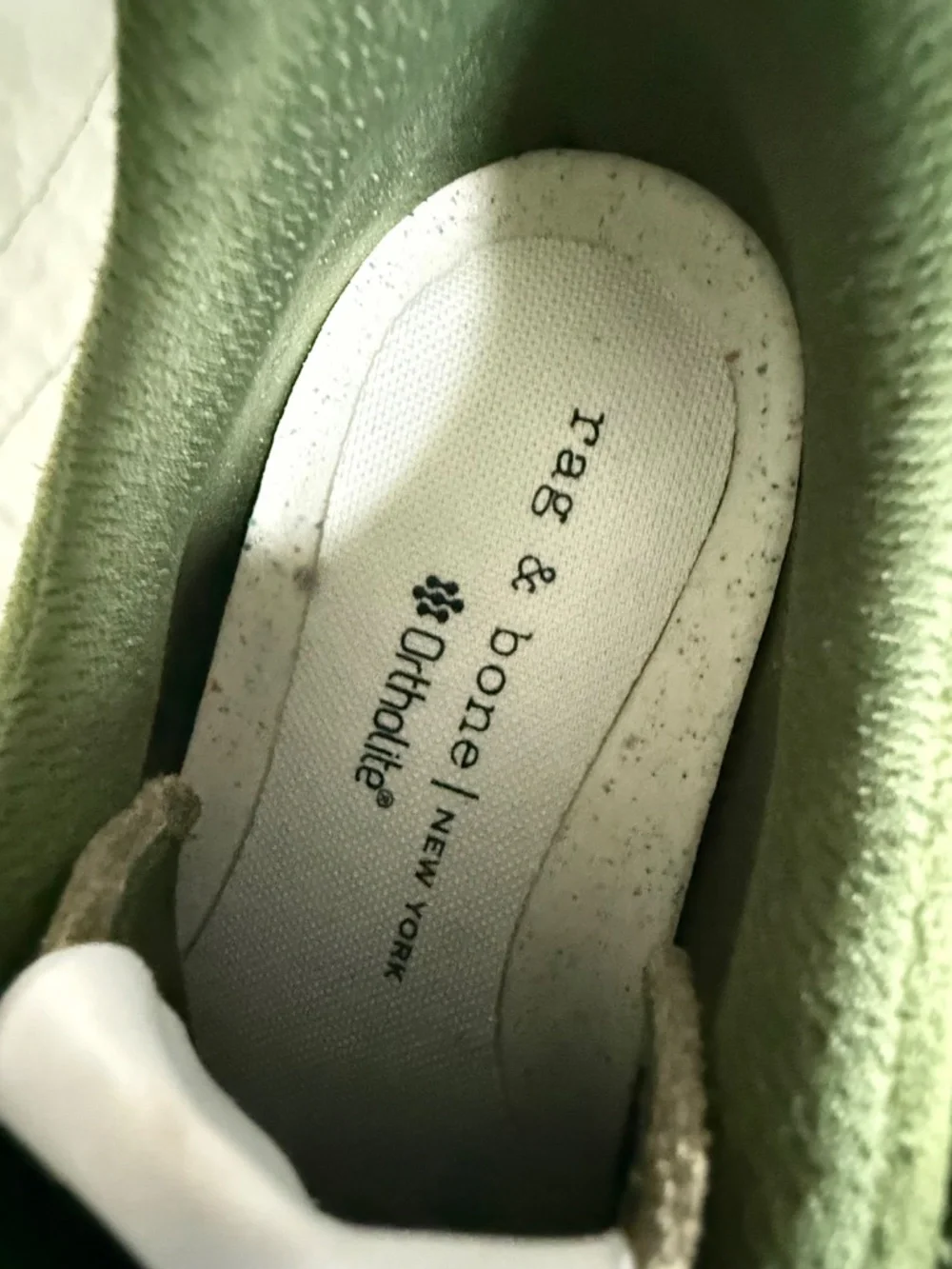 New Rag & Bone Drift Runner Sneaker Taupe Suede Women's Size 6